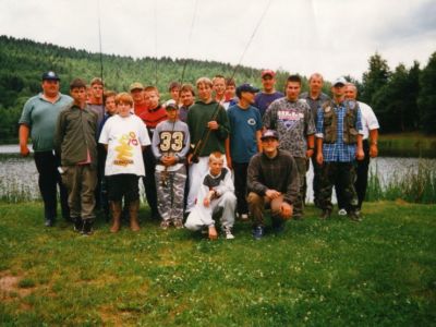 Jugendgruppe Angelverein Heringen und Bebra Juli 1998 Zeltlager